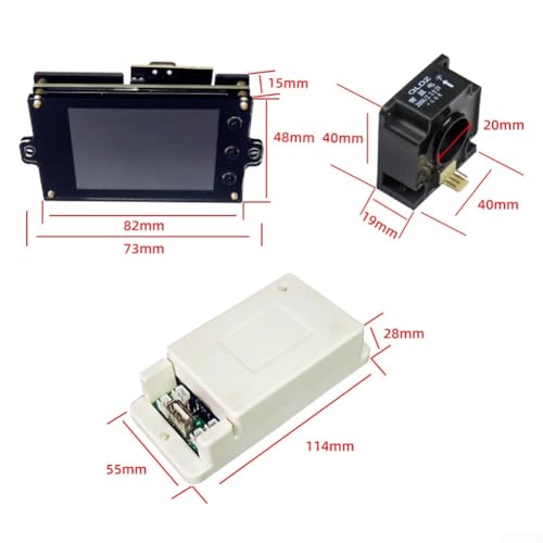 Monitor de potencia de 2.4 pulgadas con pantalla a color para medir temperatura y Coulomb 3
