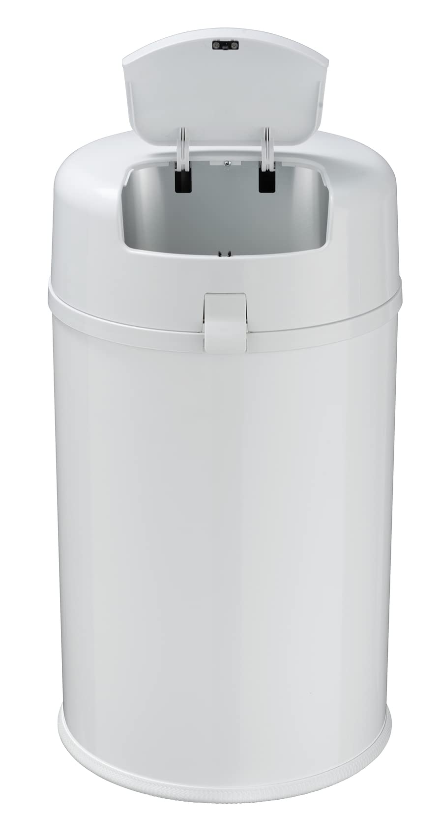 WENKO Contenitore igienico Secura Premium - Bidone getta pannolini per bebè ed anziani,, Metallo, 35 x 53.5 x 30 cm, Bianco