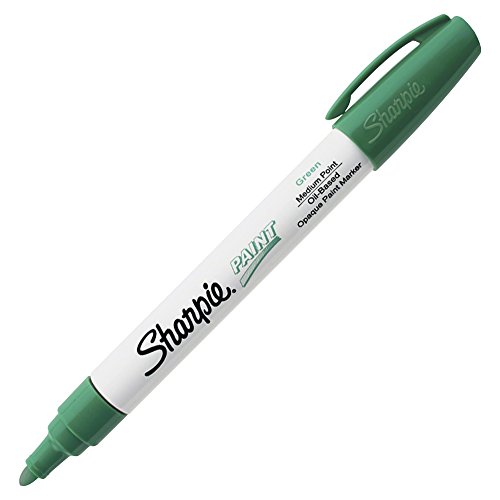 Sharpie Oil-based Paint Marker - Medium Marker Point Type - Green Ink - 1 Each - //coolthings.us
