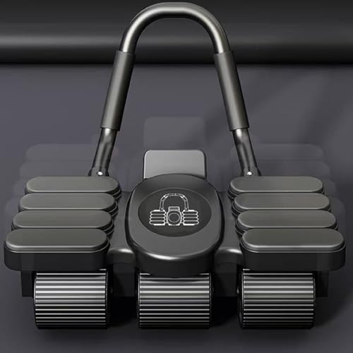 Rueda Abdominal Con Rebote Automático | Máquina De Abdominales Con 6 Ruedas Y Diseño Avanzado | Equipo de Gimnasia Para Abdominales Con Soporte Para Móvil Y Entrenamiento en Casa - imagen 3