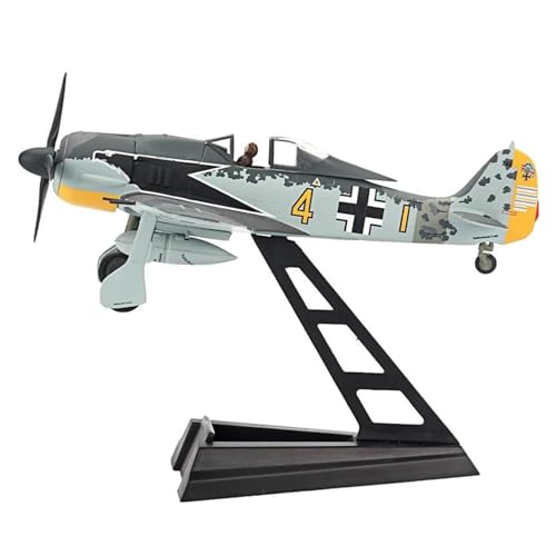 Modèle d'avion en alliage 1 72 Luftwaffe FW190A-4 miniature de collection
