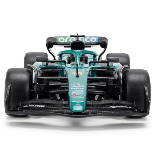 Miniatura 8 de Aston Martin Amr24 F1 - Modelo De Coche Fundido A Escala 1:24 - Temporada 2024 Fernando Alonso 14 Edición Detallada De Coleccionistas Producto Con Licencia Oficial