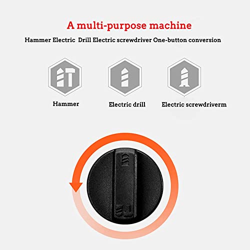 12 V kabelloser elektrischer Bohrhammer, wiederaufladbares, leichtes Multifunktions-Rotationswerkzeug Schlagbohrmaschine… – Bild 4