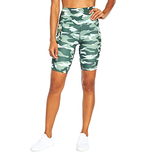 Marika Women's Standard Brenda High Rise Tummy Control Bermuda Short, Balsam Green Lance Camo, X-Large #TOP13