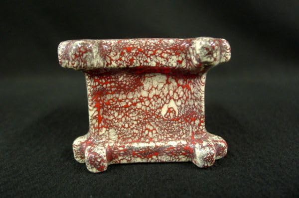 Amazon.co.jp: U048 箕面焼 初代：松田志与女 蓋置 和食器 古道具 古民