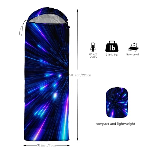 Image of QOOMO Camping Sleeping Bags,3 Season Warm & Cool Weather,Lightweight,Waterproof Sleeping Bags for Adults & Kids,Traveling,and Outdoors,Camping Gear Equipment