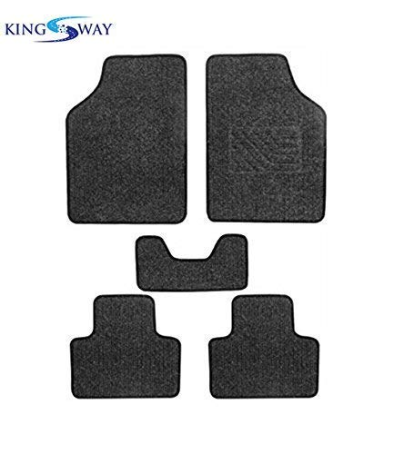 Kingsway Anti Slip Car Foot Mats, Made As Carpet Style with Heavy Material, Suitable for Maruti Suzuki XL6, Model Year : 2019 - 2022, Color : Black, Set of 5 Pieces