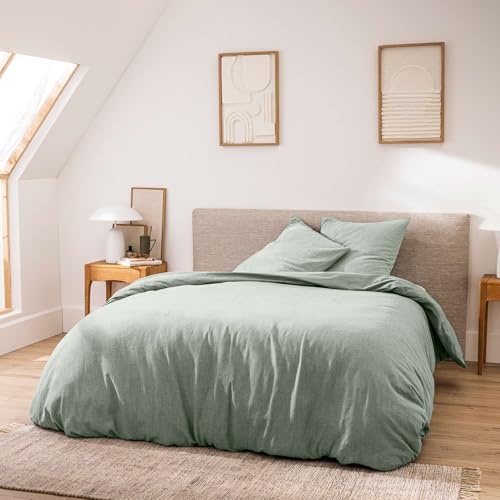 Linge de lit Meline Sauge 100% coton pour des nuits douces - 2