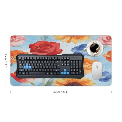 Tapete para escritorio multicolor de goma impermeable grande miniatura 2
