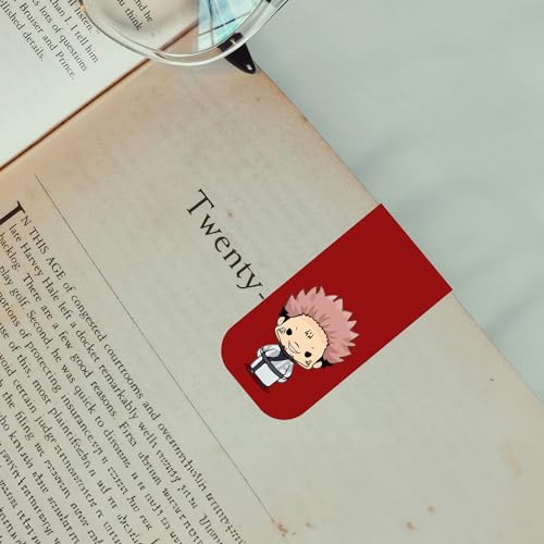 Image of Anime Bookmarks Chibi - Set of 9 Magnetic Bookmarks | Best Gift for Readers, Book Enthusiast & Fans | Fridge Magnets (Jujutsu Kaisen Chibi)