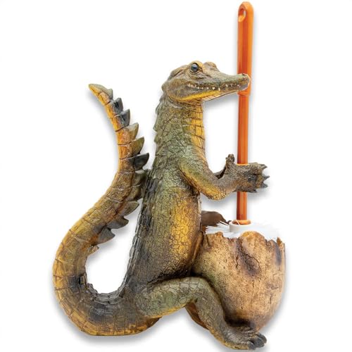 Crocodile Toilet Brush Holder | Fun Bathroom Decor