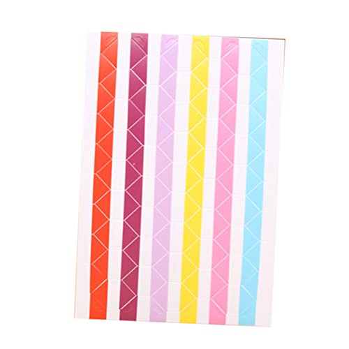 KONTONTY 50sheets Corner Stickers for Photos Self-Adhesive Multicolor Mounting Corners for Scrapbook Albums Easy Application for All for Crafts and Decorations