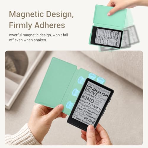 Image of CoBak Magnetic Case for XTEINK X4, Ultra-Lightweight Protective Cover for Xteink X4 E-Reader, Secure Magnetic Attachment(Sage Green)