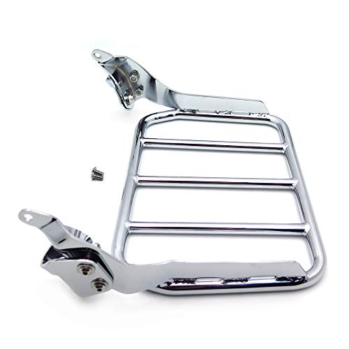 Xkmt- Sport Luggage Rack Chrome Compatible With 18-20 Harley Holdfast Sissy Bar Fat Boy Breakout #TOP4