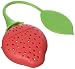 Strawberry Design Silicone Tea Infuser Strainer - Red and Green / Suitable for Use in Teapot, Teacup and More--A Wonderful Gift for An Avid Tea Drinker (1, A)