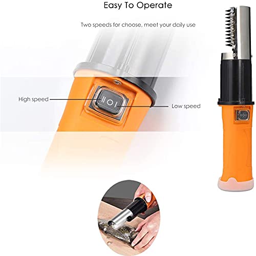Electric Fish Scaler, Hslcy Powerful Cordless Fish Scale Scraper With Extra Stainless Steel Roller Blade For Scraping Fish Scale Remover Cleaner Skinner Kit Designed With 12V Rechargeable Battery #TOP4