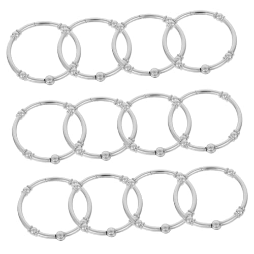 BUGUUYO 12pcs Shower Curtain Hooks for All Curtain Types Elegant Design for Easy Installation and Use Bathrooms