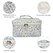 Gosect Large Makeup Bag, Cute Cosmetic Bag for Women Girls, Floral Coquette Aesthetic Toiletry Bag, Travel Make Up Organizer Bag (BDLH)