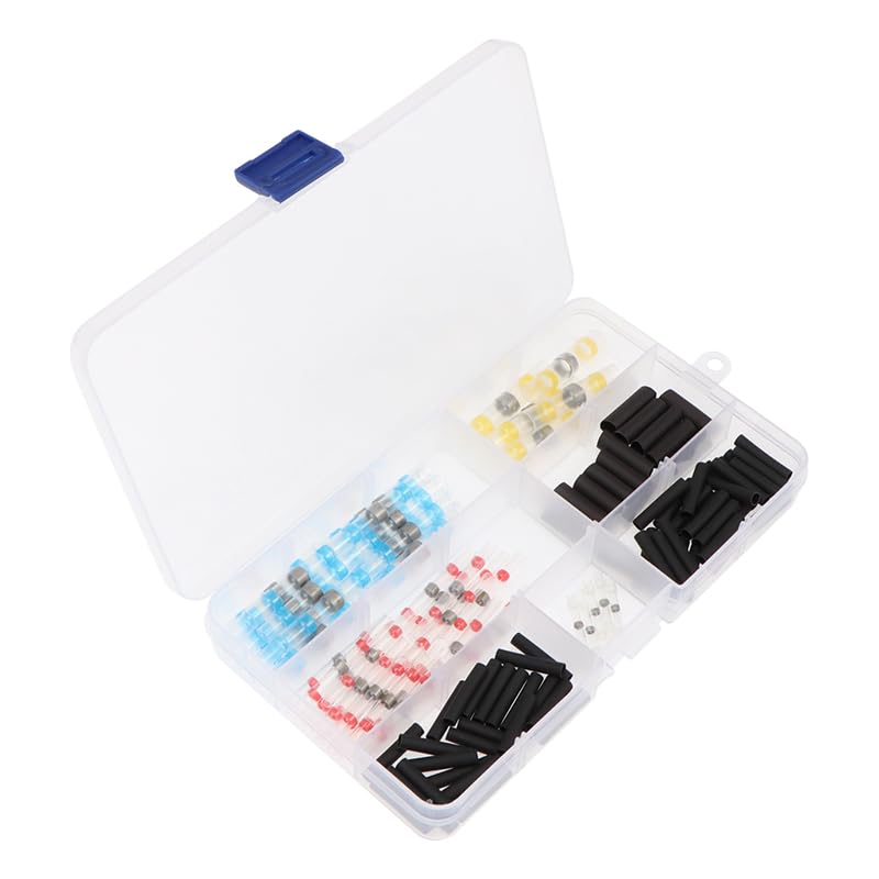 110PCS Mixed Heat Shrink Wire Connectors Sleeves Soldar Cable Electrico Waterproof Butt Terminals Crimp Connector