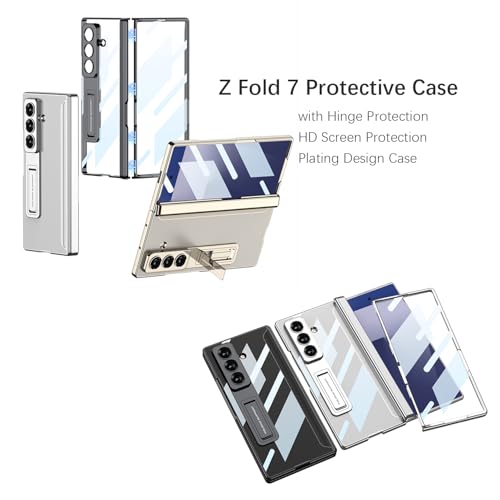 Coque rigide Samsung Galaxy Z Fold 7 finition premium dorée