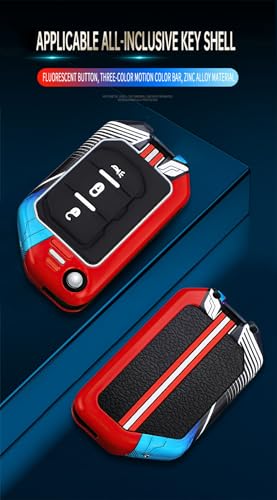 Coque de clé brisée Jeep Wrangler solution boîtier métal rouge