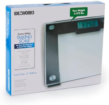 Ideaworks JB5824 Jobar International Extra Wide Talking Scale, Clear
