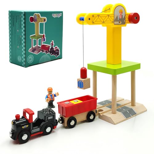 S For 3 4 5 Year Old Boys Kids Other Major Wooden Rail Brands Are Compatible (multi-function Crane)