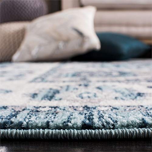 Tapis antiaspirateur bloqué Safavieh Madison, grand tapis court turquoise pour entrée fluide - 6