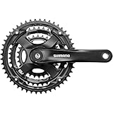 シマノ(SHIMANO) クランクセット FC-TY501 ブラック 48X38X28T 170mm 8S/7S/6S ・対応BB 四角軸 122.5mm(D-NL) EFCTY501C888XLB