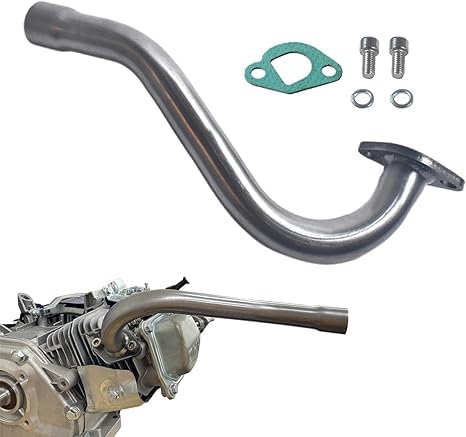 Qaskehkt ZQBD11614 Exhaust Header Pipe For Predator 196Cc 212Cc Gx160 Gx200 Go Kart thumb #1