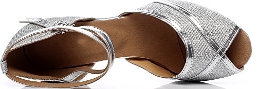 Chaussures danse latine souples et légères avec sangle cheville ajustable - 2