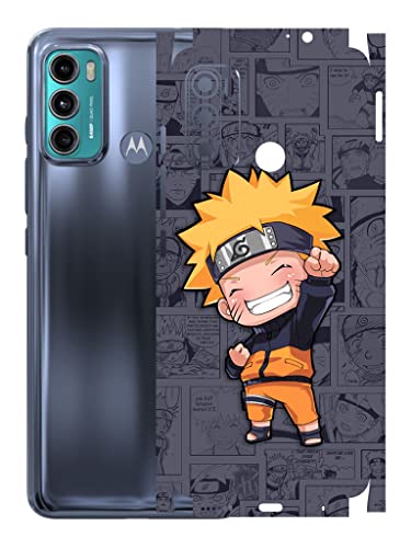 Image of AtOdds - Moto G60 Mobile Back Skin Rear Screen Guard Protector Film Wrap (Coverage - Back+Camera+Sides) (Naruto)