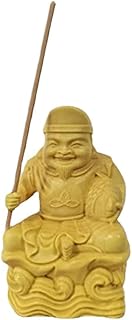 ミニ 仏像 置物 恵比寿 木彫りの七福神 恵比寿 柘植 ツゲ 縁起物 仏像工芸品 商売繁盛 金運 アップ 財運 6cm