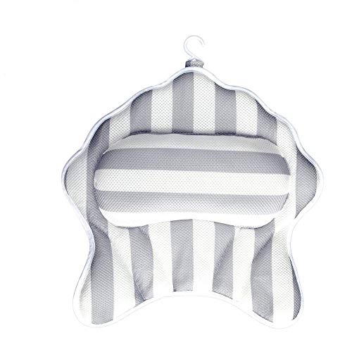 YLFW Bath Pillow, Bathtub Spa Pillow With 6 Strength Suction Cups For Tub Jacuzzi, Pool Hot Spring, Beach Chair Head Rest, Support Head, Neck, Back