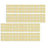 FRCOLOR 300 Piezas Pestañas de Soldadura para Joyería 2x2 Mm Chapadas en Oro, Chips de Soldadura Precortados de Cobre Dorado para Fabricación y Reparación de Joyas, Herramientas