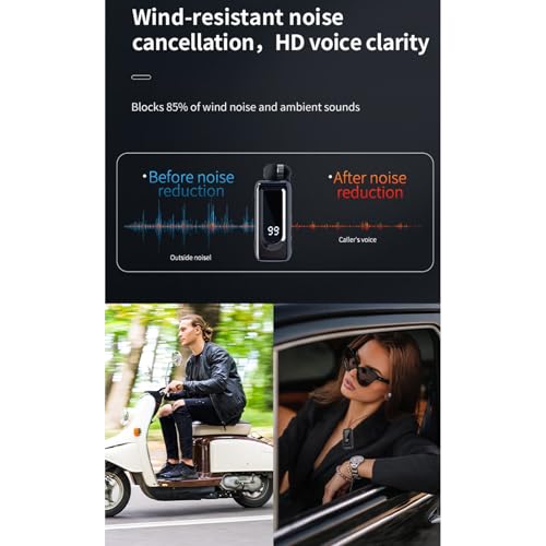Audífono inalámbrico tipo Lavalier Bluetooth 5.4 negro miniatura 4