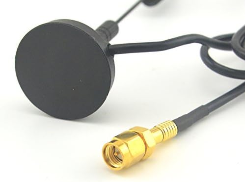 1090Mhz Antenna MCX Plug Connector 2.5dbi Gains Magnet Base ADS-B Aerial with RG174 1M+MCX Female to SMA Male Adapter 1090MHz ADS-B RTL SDR Software Defined Radio USB Stick Dongle Tuner Receiver
