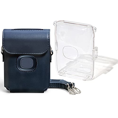 ZLiT Mini Link2 Printer Case,EVA Travel Protective Case for Fujifilm Instax Mini Link2 Smartphone Printer Carrying Case with Transparent Cover (Blue)
