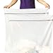 Runtoo 2 Pack 36 x 36 inches Extra Large Laundry Bag Delicates Wash Bags Camp Travel Heavy Duty Zipper Big Net Sweater Curtain Bedding Robes Blanket Jumbo Toys Organizer
