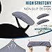 Smiry Stretch Jacquard Office Computer Chair Armrest Covers, 2PCs Removable Washable Anti-dust Desk Chair Arm Pad Covers, Grey