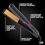 CHI G2 Digital Flat Iron, Straightening Hairstyling Iron For Smooth, Silky Hair, Titanium Infused Ceramic 1" Plates - Image 5