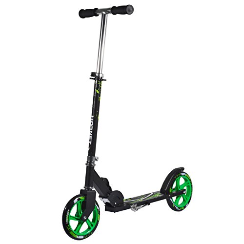Hornet 14929 - Scooter Poliuretano, color Negro/ Verde