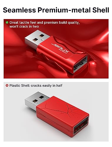 JSAUX Bloqueador de Datos USB [4-Pack] Recarga Segura en Estaciones de Recarga Públicas, Protección contra el Robo de Datos, la Piratería Informática y Las Descargas de Malware - imagen 6