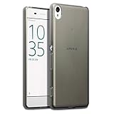Sony Xperia XA Funda Protectiva de TPU silicona estrecha - Negro humo