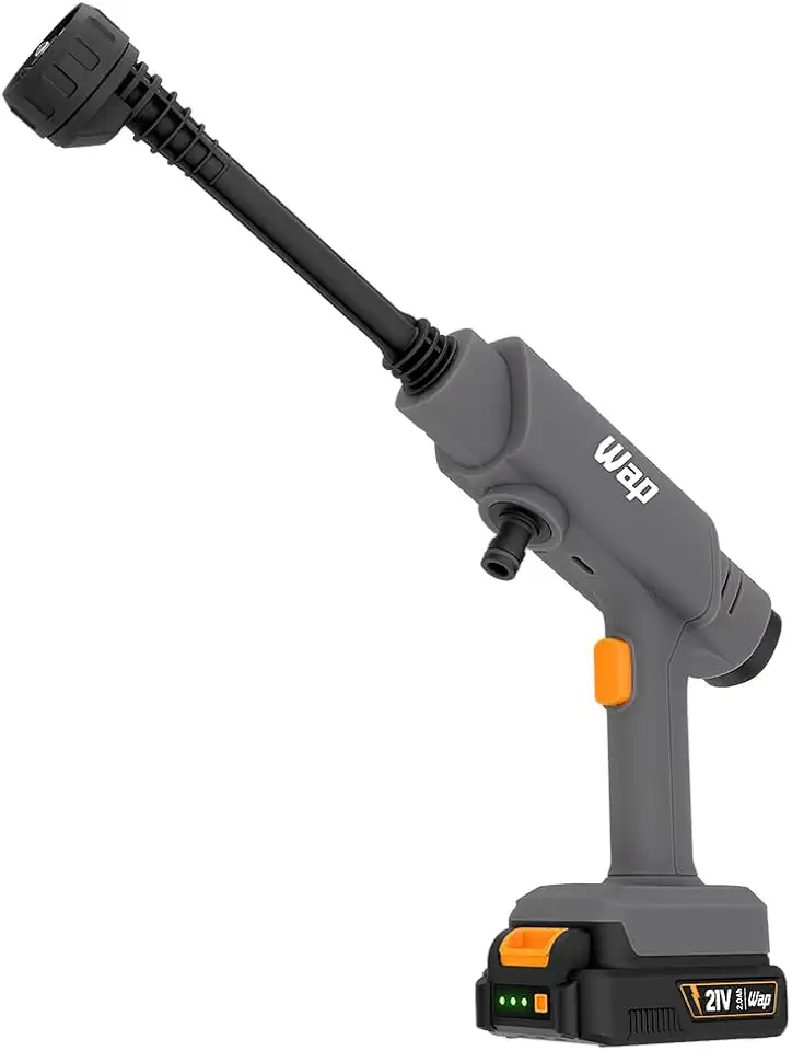 WAP Lavadora de Alta Pressão à Bateria 21V WAP K21 HPW01 330 PSI 4L/min 6 Jatos Aplicador de Detergente Mangueira 6 Metros