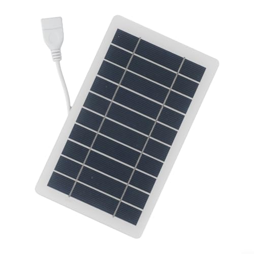 ZAMETTER 2W 5V Mini Pannello Solare USB Portatile Caricabatterie Pannelli Solari Esterni USB S-olar Char-ger per il Telefono FAI DA TE So-lar Pow-er Bank Campeggio Escursionismo Viaggi Arrampicata