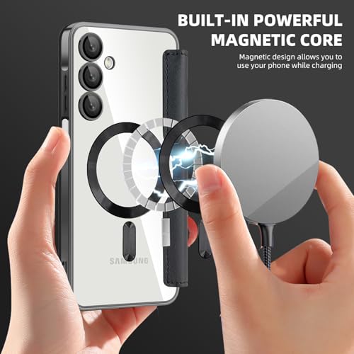 Coque Samsung S25 FE MagSafe en cuir premium avec protection d'objectif intégrée - 6
