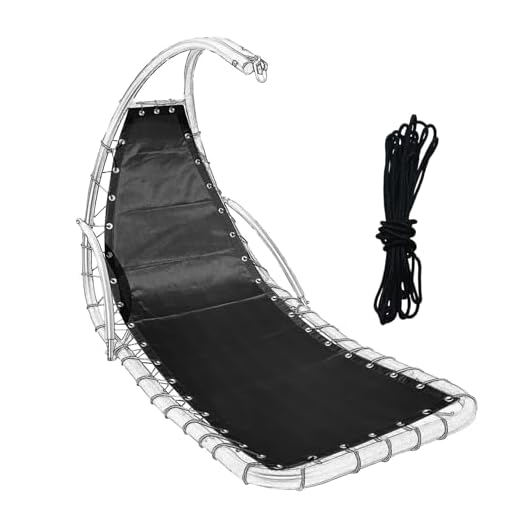 Black Replacement Mesh for Lounge Chairs