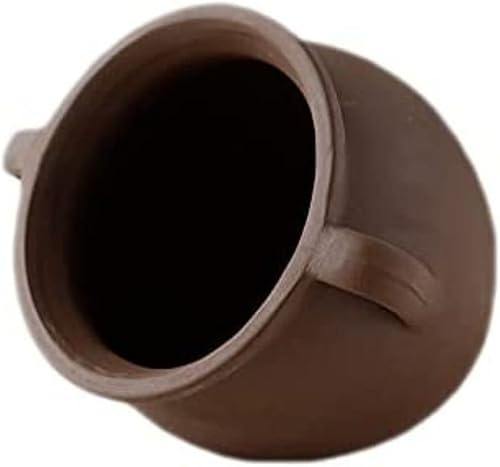 Saim Tarro de cerámica para acuario, cueva de acuario, jarrón de cerámica, decoración de cueva de peces para cíclidos, betta amano, camarón a pez