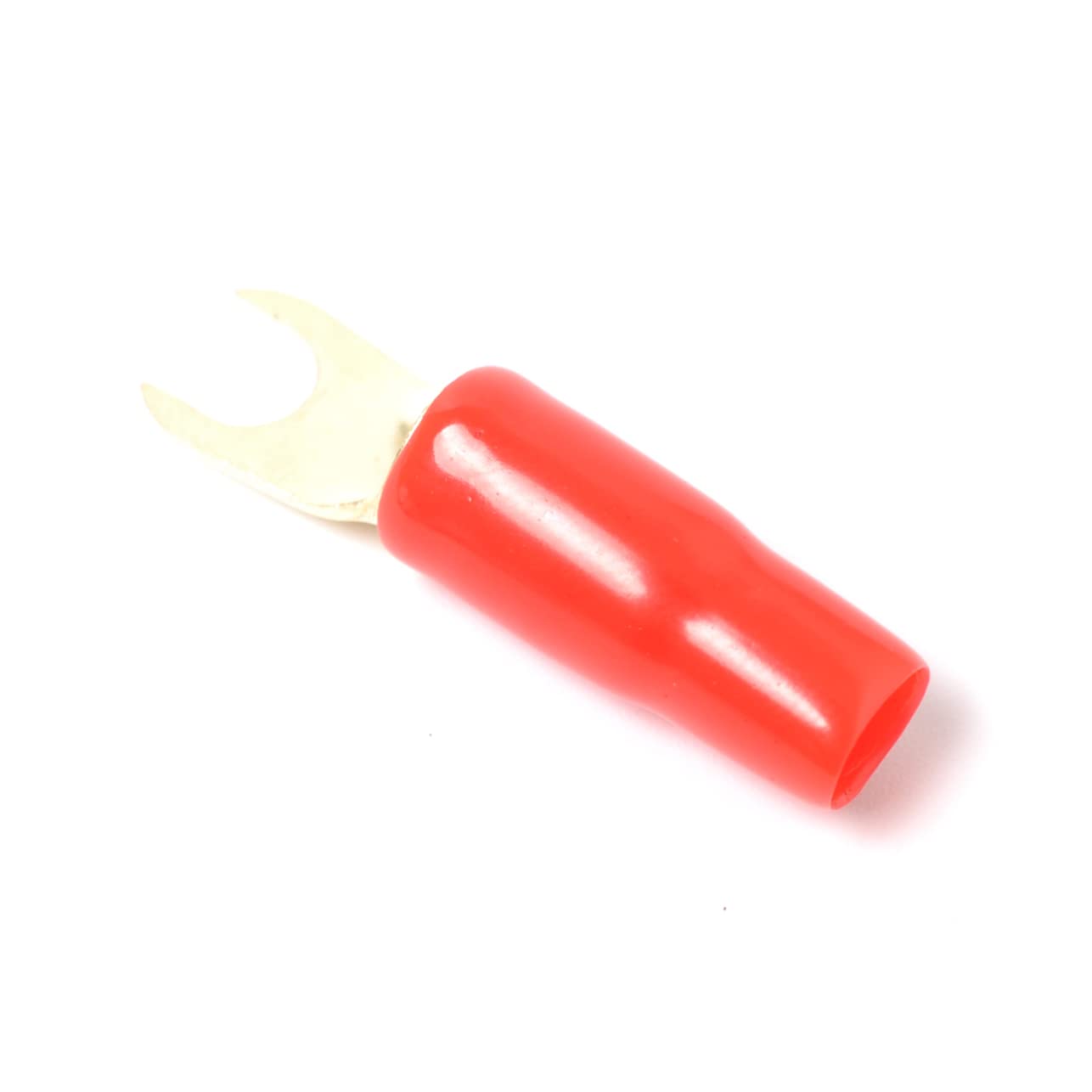 5 Pairs Crimp Connectors Crimp Terminals Speaker Wire Connector 8ga Terminal Gold Plated Connector Spade Terminal Crimp Barrier Spades Copper Spade VILLFUL